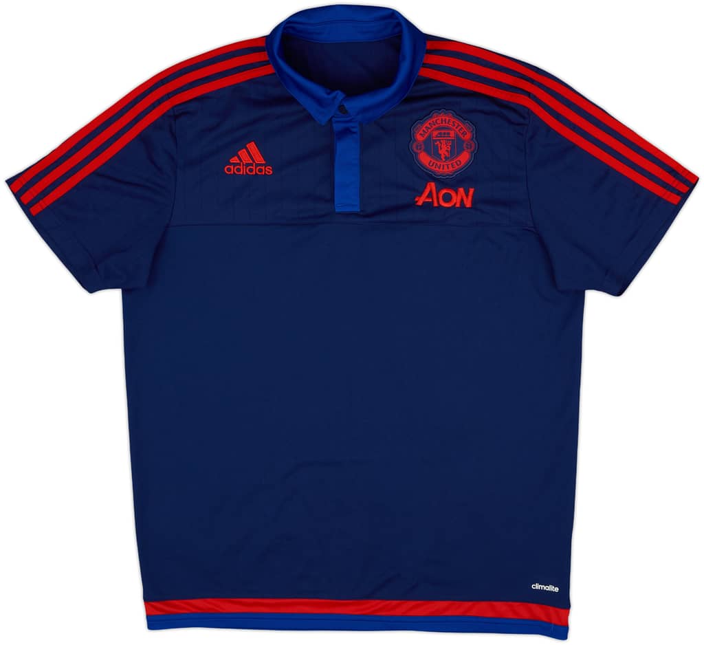 2015-16 Manchester United adidas Polo Shirt - 10/10 - (L)