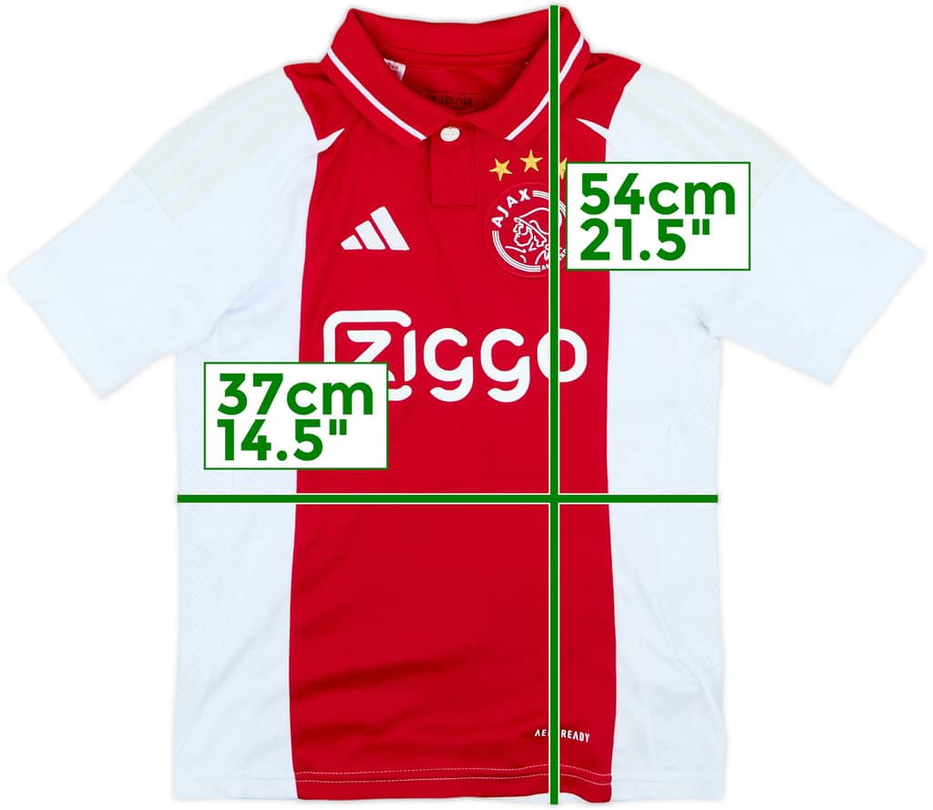 2024-25 Ajax Home Shirt - 10/10 - (S.Boys)