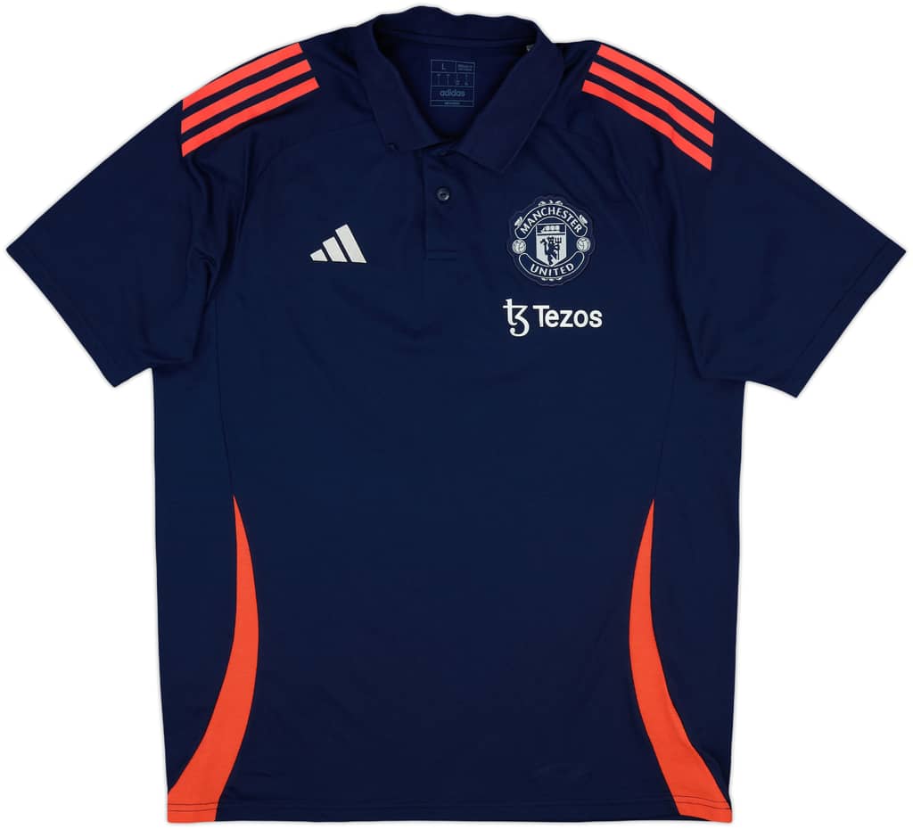 2024-25 Manchester United adidas Polo Shirt - 9/10 - (L)