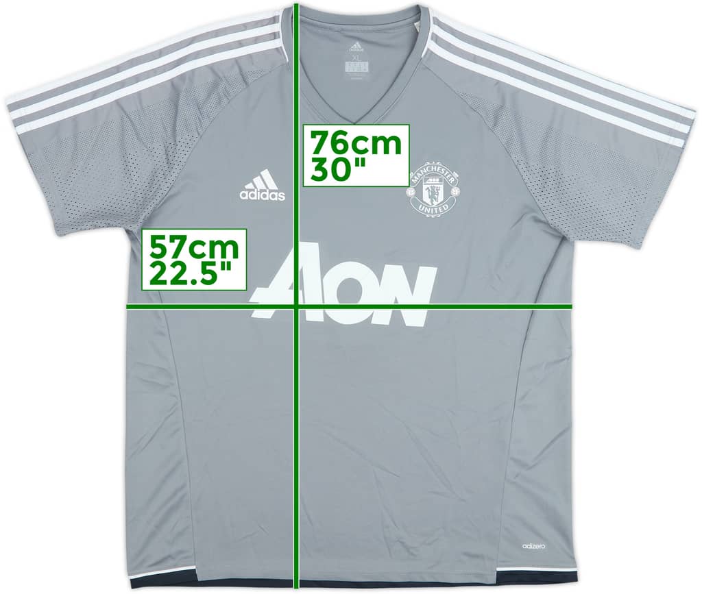 2017-18 Manchester United adidas Training Shirt - 10/10 - (XL)