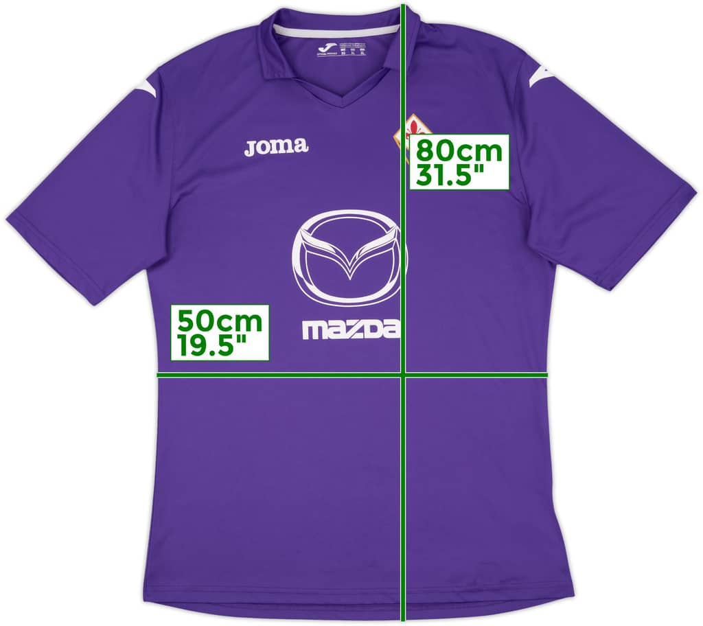 2013-14 Fiorentina Basic Home Shirt - 8/10 - (XL)