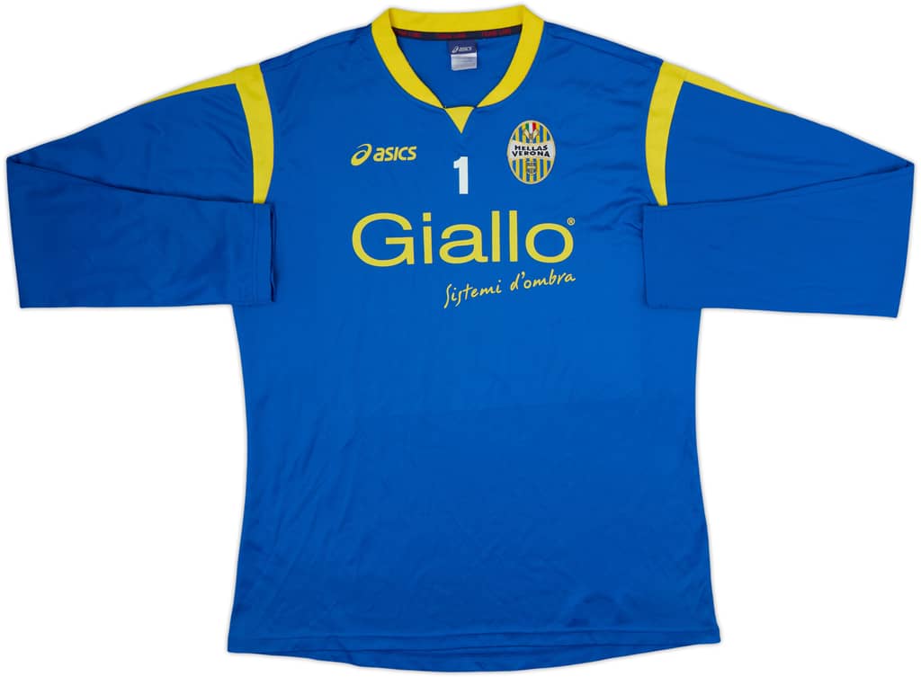 2009-10 Hellas Verona Asics Player Issue Training L/S Shirt #1 - 9/10 - (XL)