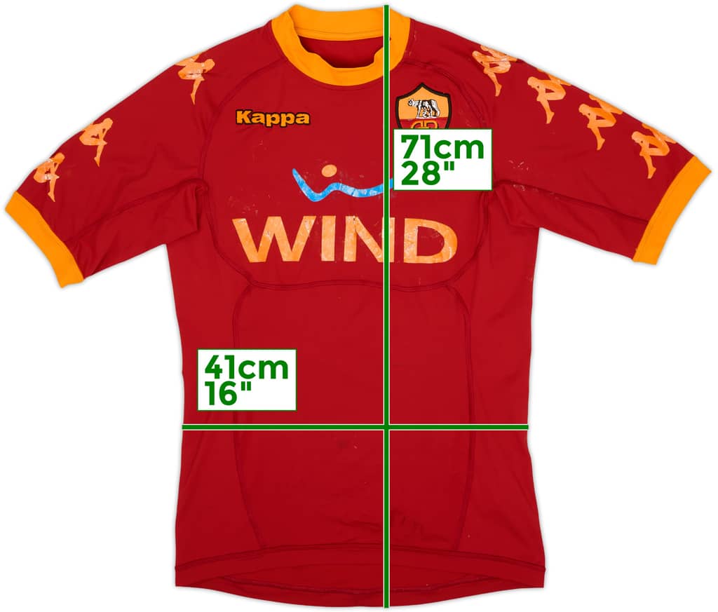 2010-11 Roma Home Shirt - 4/10 - (S)