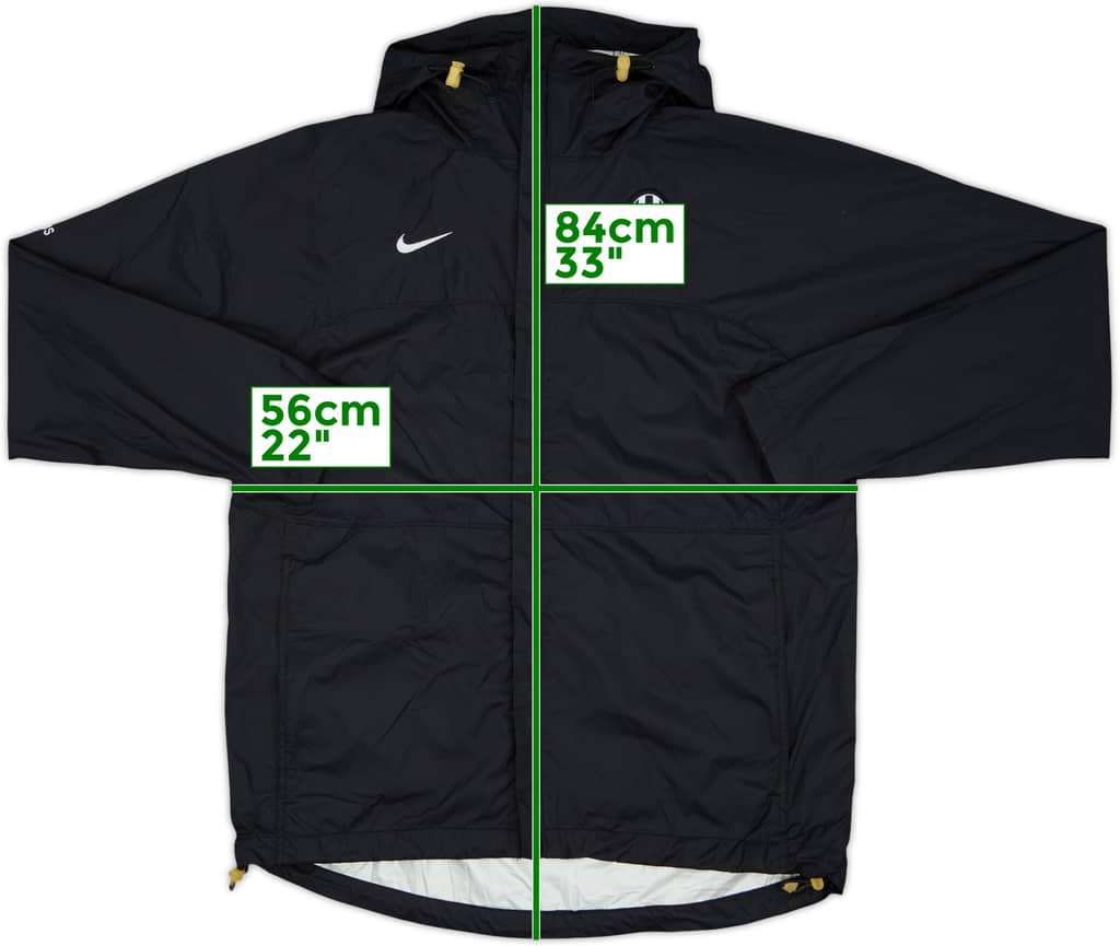 2008-09 Juventus Nike Hooded Rain Jacket - 8/10 - (M)