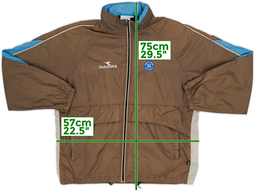 2002-03 Napoli Diadora Track Jacket - 8/10 - (S)