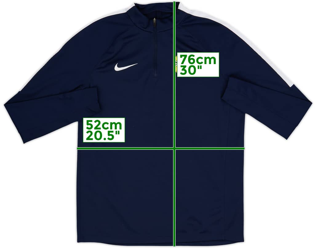 2017-18 Hellas Verona Nike 1/4 Zip Drill Top - 8/10 - (L)