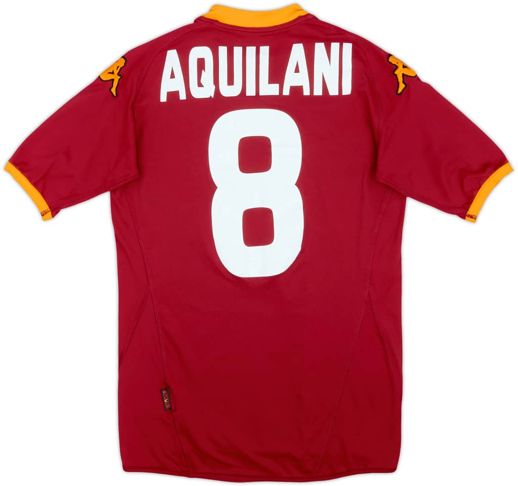 2008-09 Roma Home Shirt Aquilani #8 - 6/10 - (S)