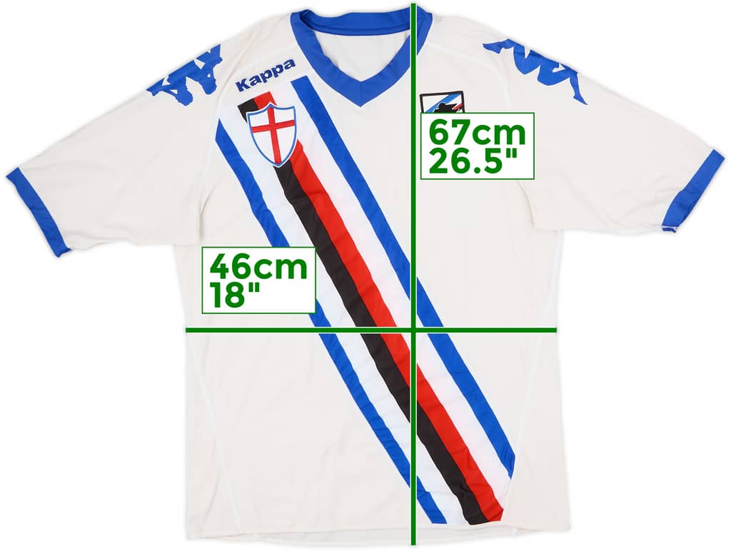 2010-11 Sampdoria Away Shirt - 6/10 - (XL)