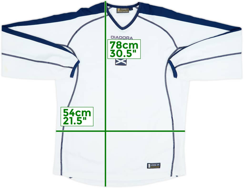 2003-05 Scotland Away L/S Shirt - 6/10 - (M)