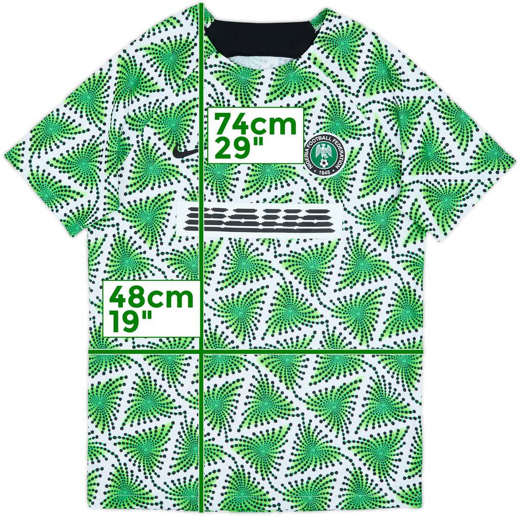 2022-23 Nigeria Nike Pre-Match Training Shirt - 8/10 - (M)