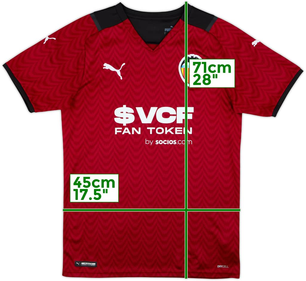 2021-22 Valencia Away Shirt - 10/10 - (S)