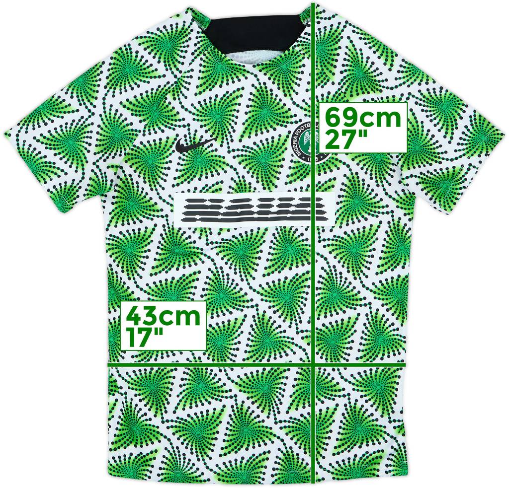 2022-24 Nigeria Nike Pre-Match Training Shirt - 9/10 - (S)