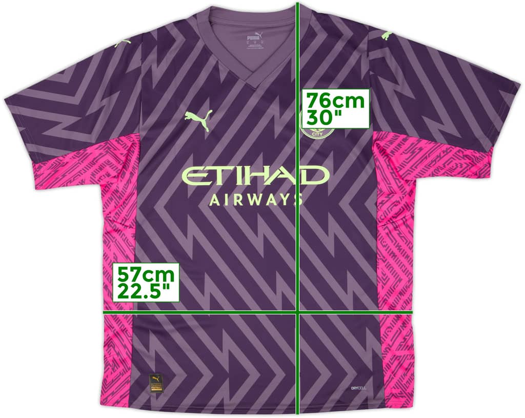 2023-24 Manchester City GK S/S Shirt - 10/10 - (XL)