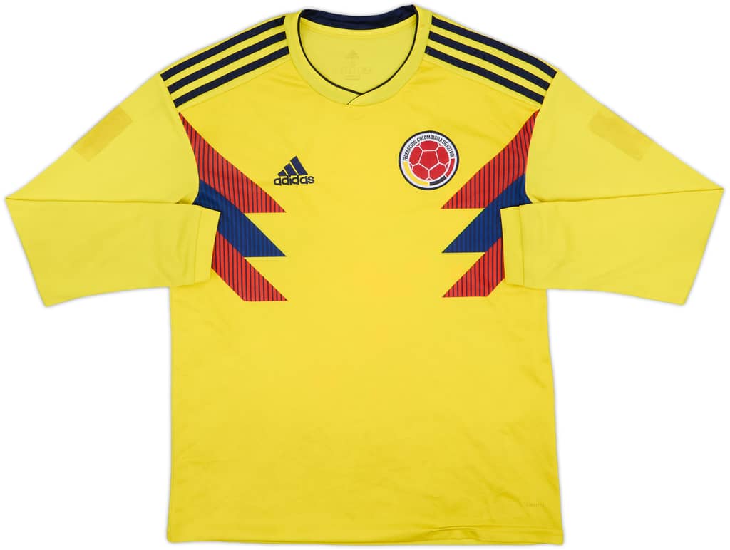 2018-19 Colombia Home L/S Shirt - 5/10 - (S)