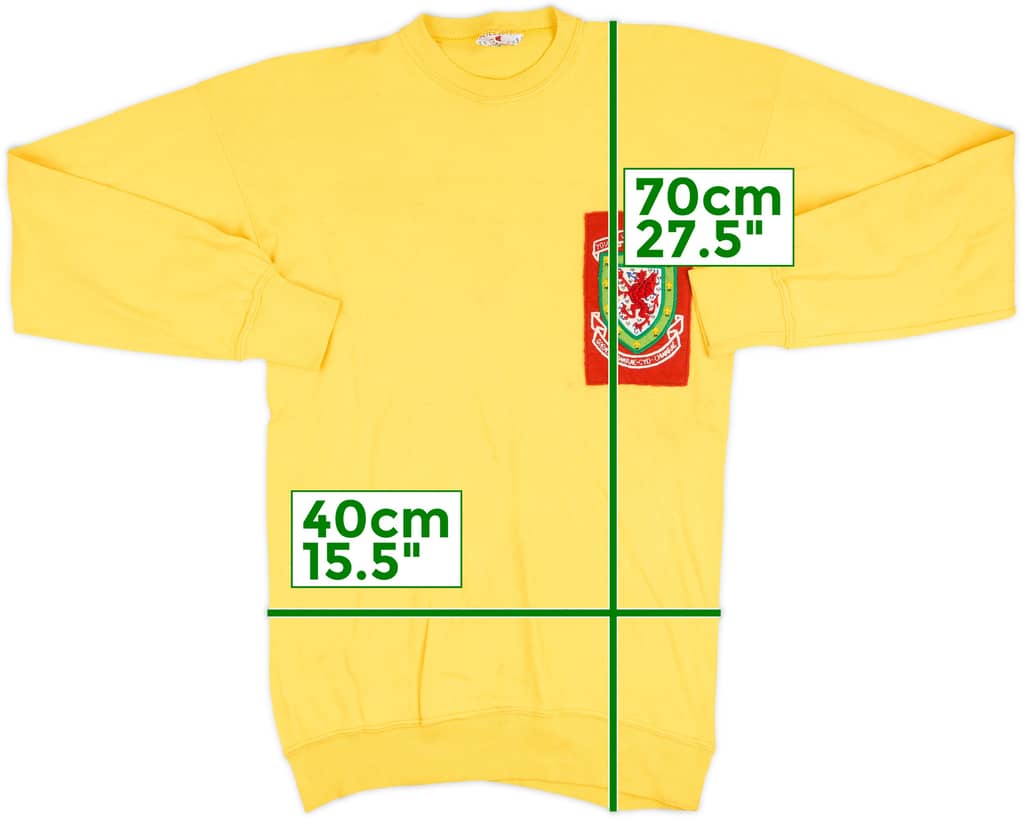 1970-71 Wales Youth Player Issue GK Shirt - 6/10 - (M)