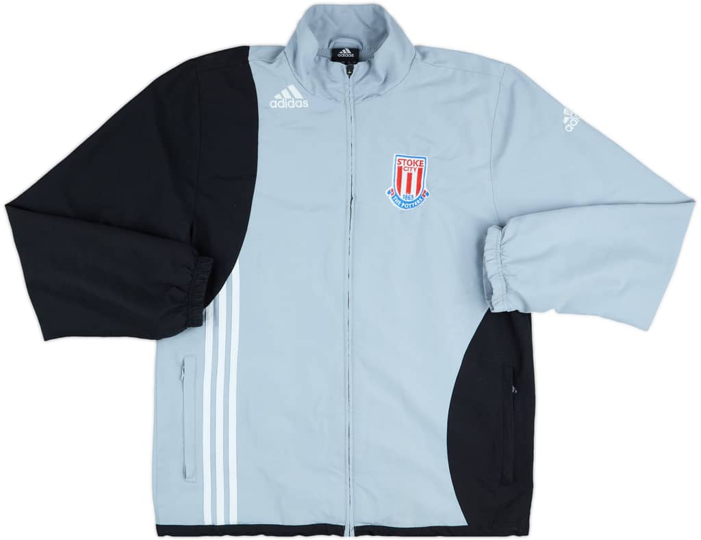 2009-10 adidas Track Jacket (Stoke City) - 7/10 - (M/L)