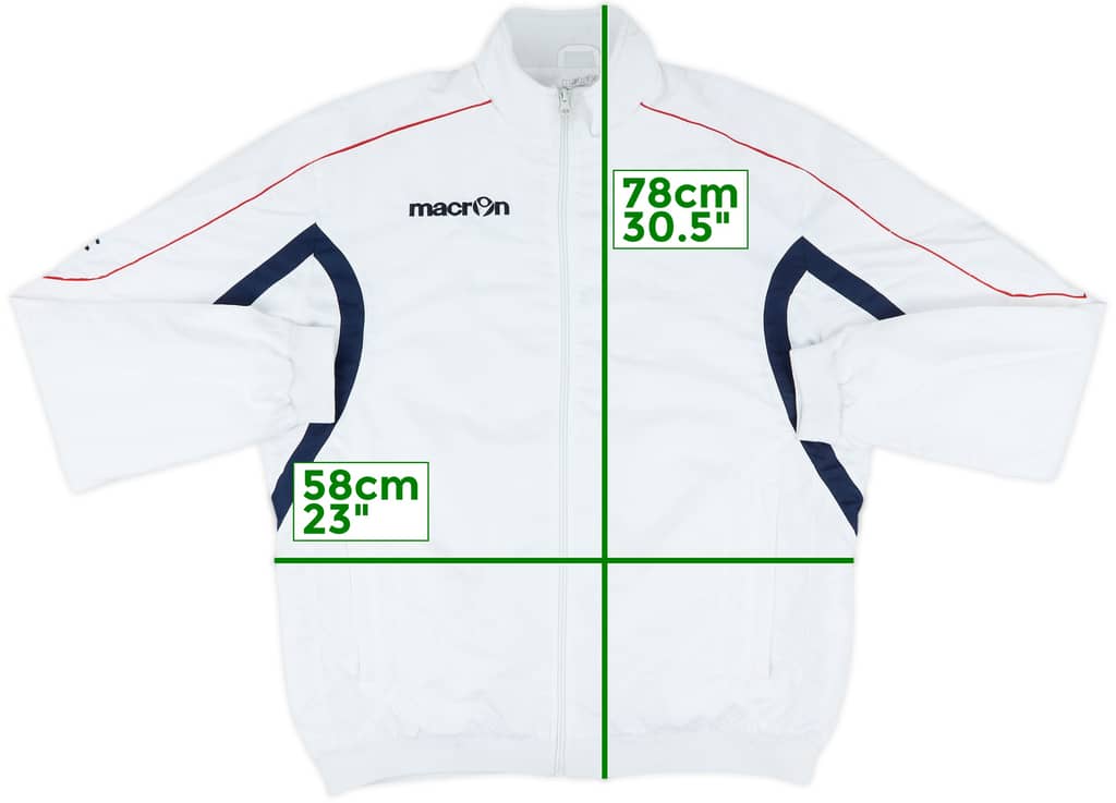 2015-16 Bologna Macron Track Jacket - 8/10 - (XL)