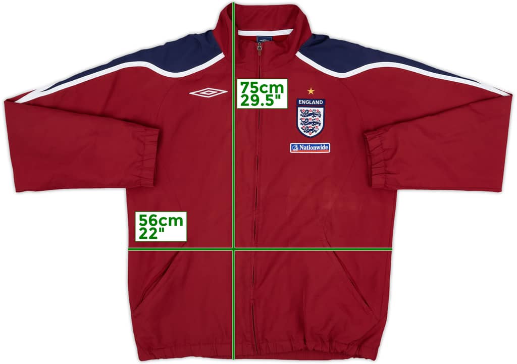 2007-09 England Umbro Track Jacket - 7/10 - (M)