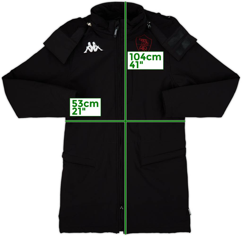 2008-09 Roma Kappa Padded Bench Coat - 10/10 - (L)