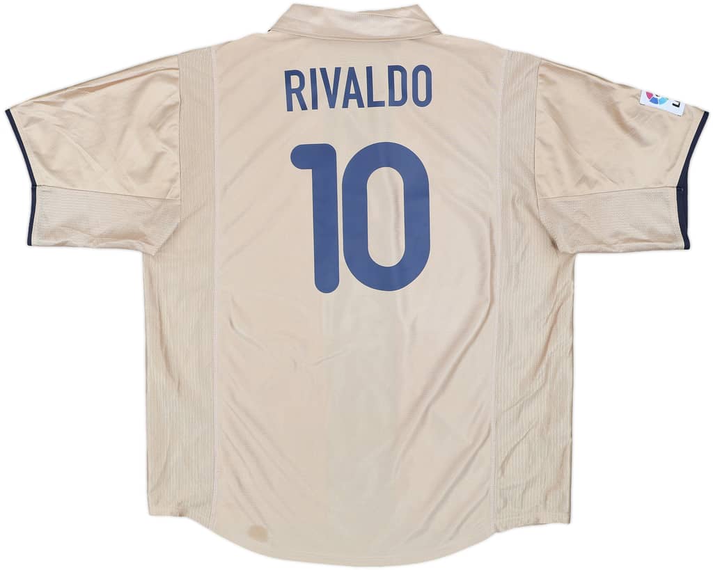 2001-03 Barcelona Away Shirt Rivaldo #10 - 8/10 - (XXL)