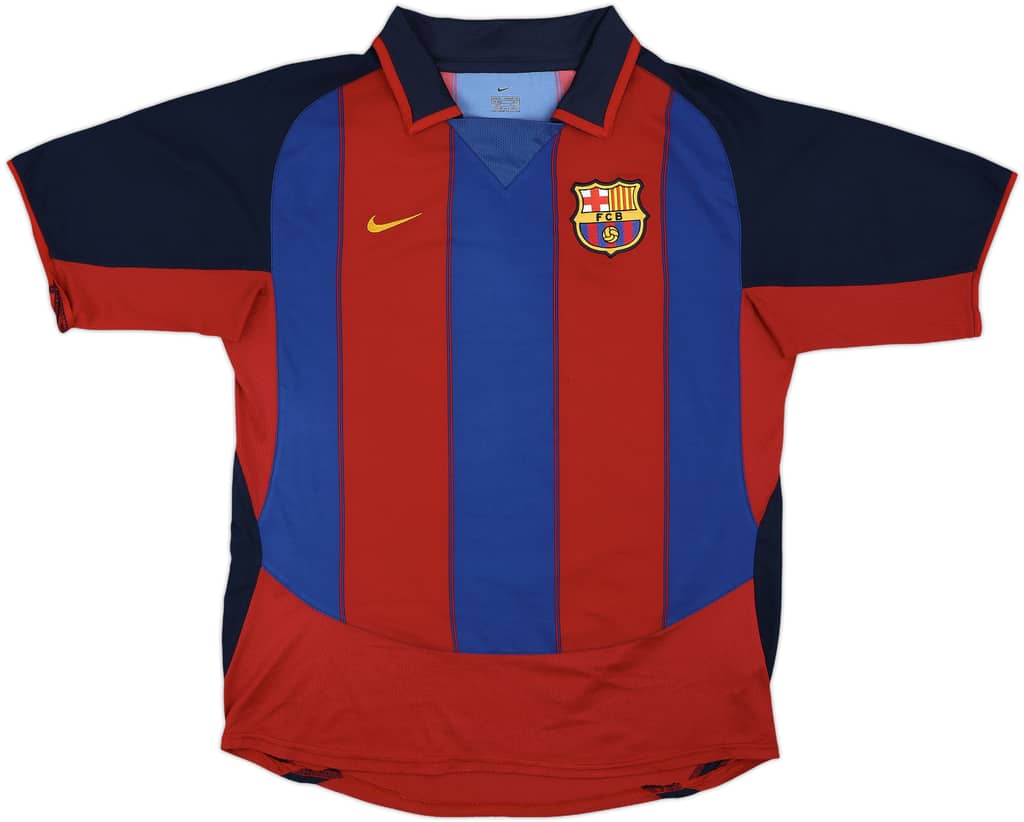 2003-04 Barcelona Home Shirt Ronaldinho #10 - 6/10 - (M)