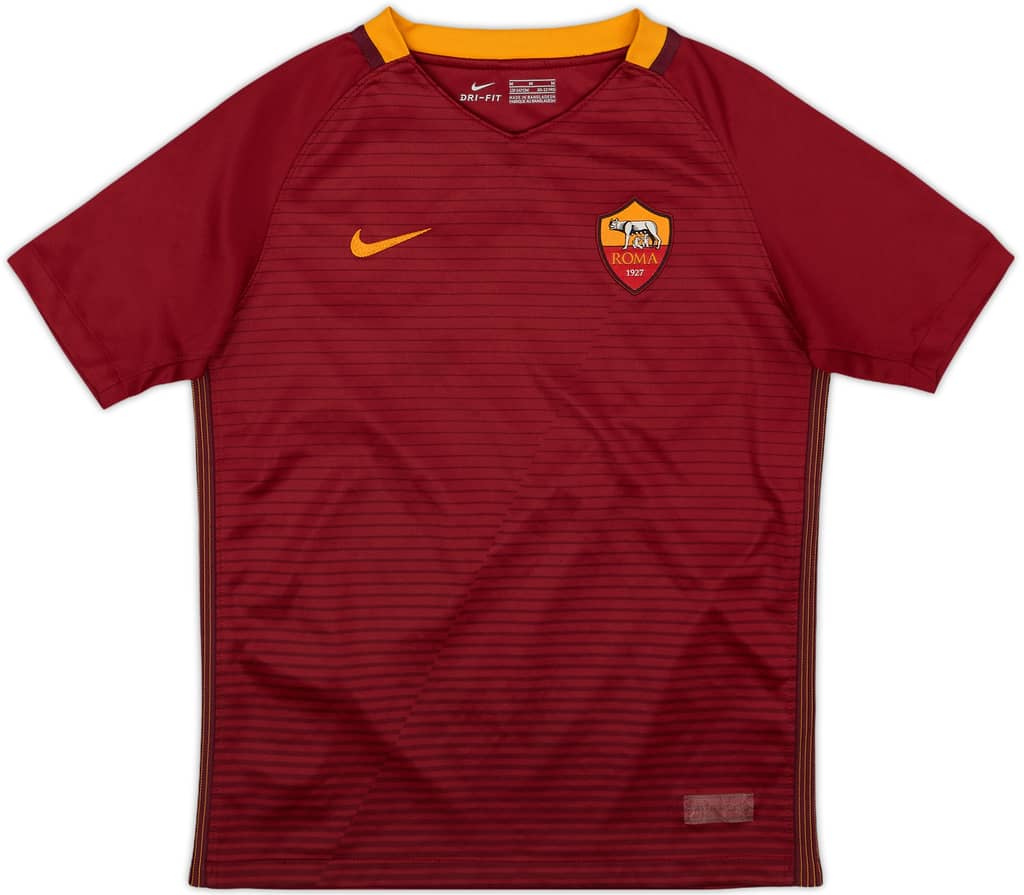 2016-17 Roma Home Shirt - 6/10 - (M.Boys)