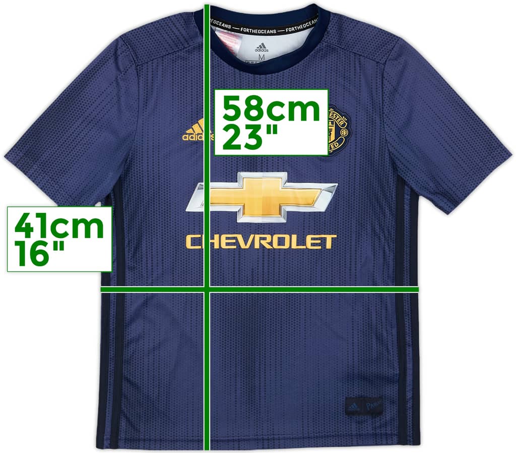 2018-19 Manchester United Third Shirt - 9/10 - (M.Boys)