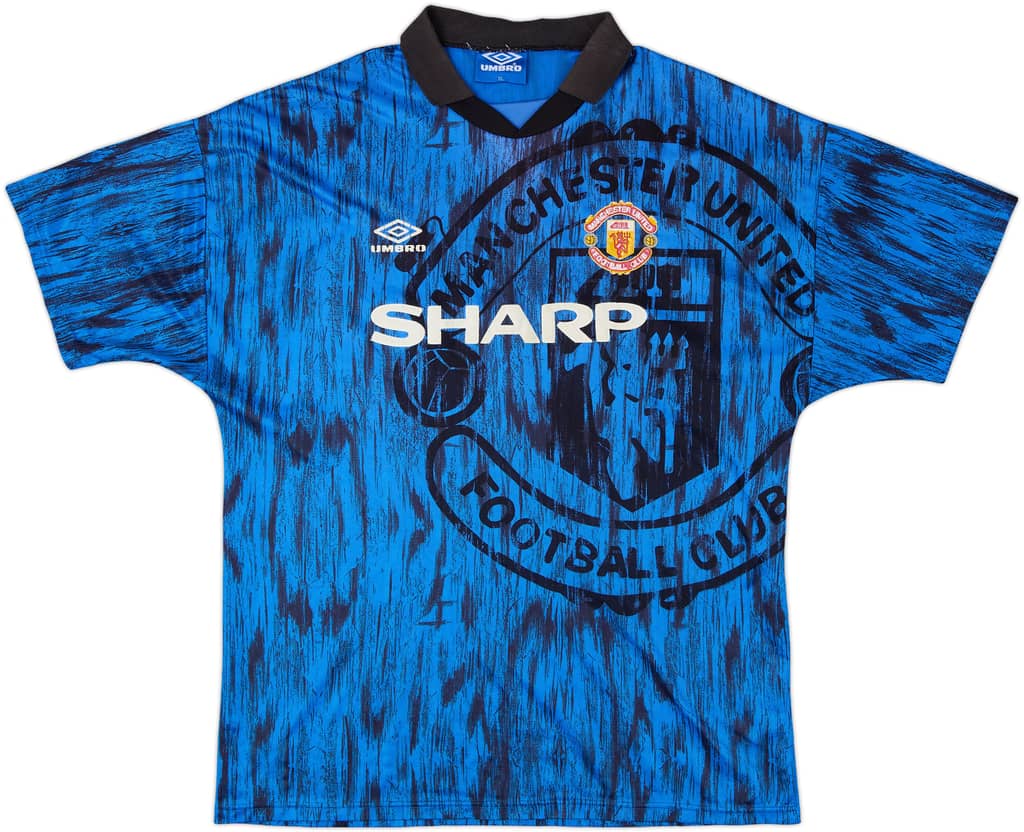1992-93 Manchester United Away Shirt - 6/10 - (XL)