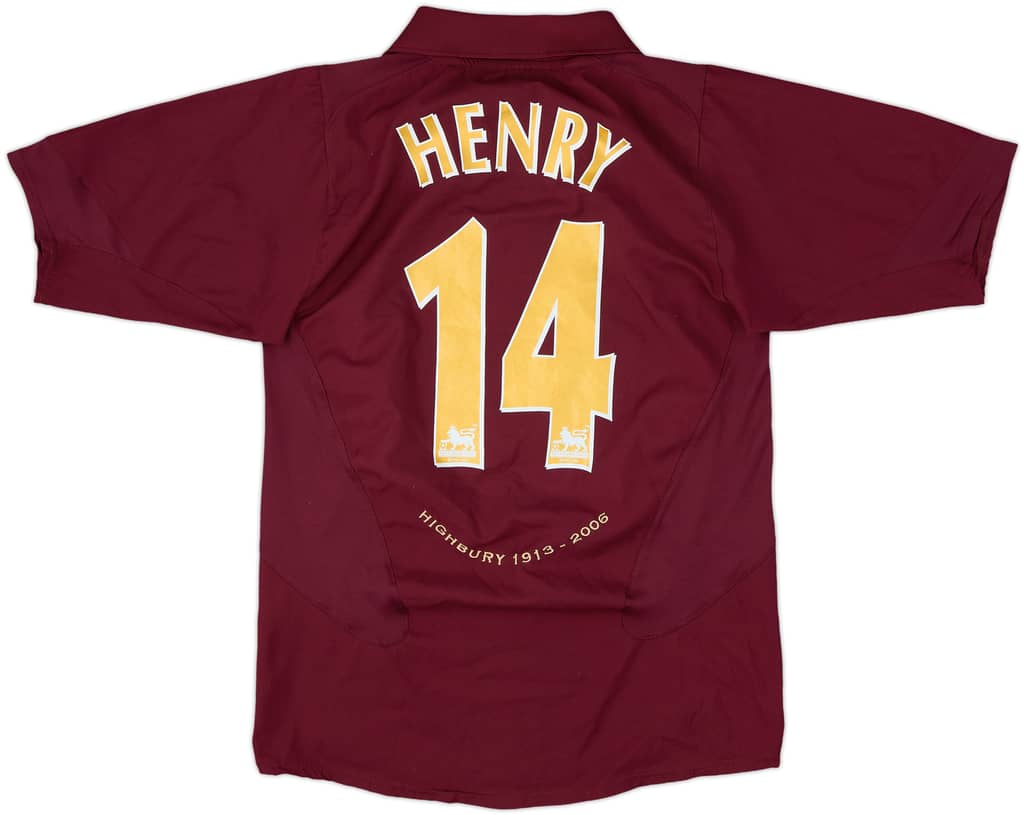 2005-06 Arsenal Home Shirt Henry #14 - 7/10 - (S)