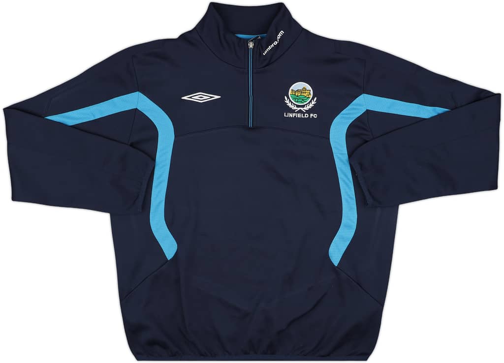 2011-12 Linfield Umbro 1/4 Zip Drill Top - 9/10 - (L)