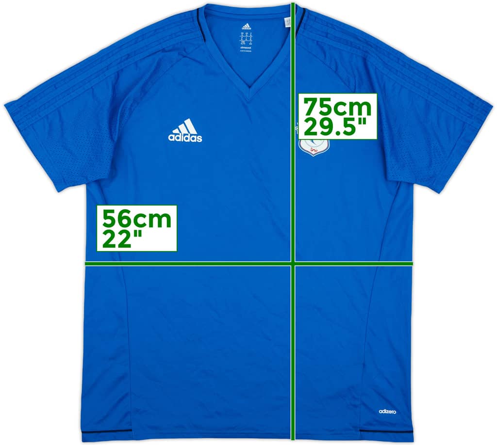 2018-19 Cardiff City adidas Training Shirt - 10/10 - (XL)
