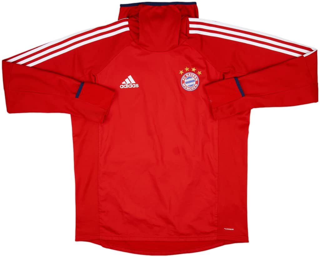 2017-18 Bayern Munich adidas Hooded Drill Top - 9/10 - (L)