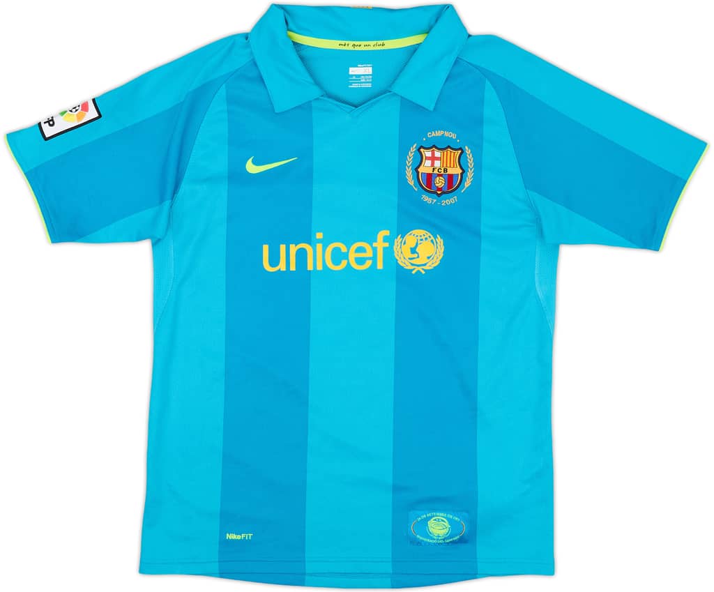 2007-09 Barcelona Away Shirt - 8/10 - (XL.Boys)