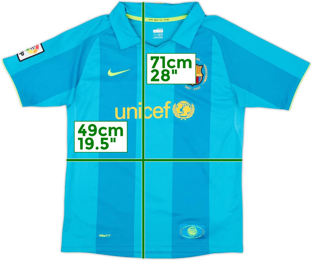 2007-09 Barcelona Away Shirt - 8/10 - (XL.Boys)