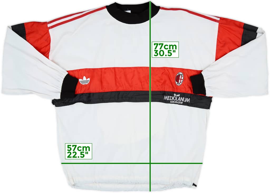 1990-92 AC Milan adidas Drill Top - 6/10 - (L)