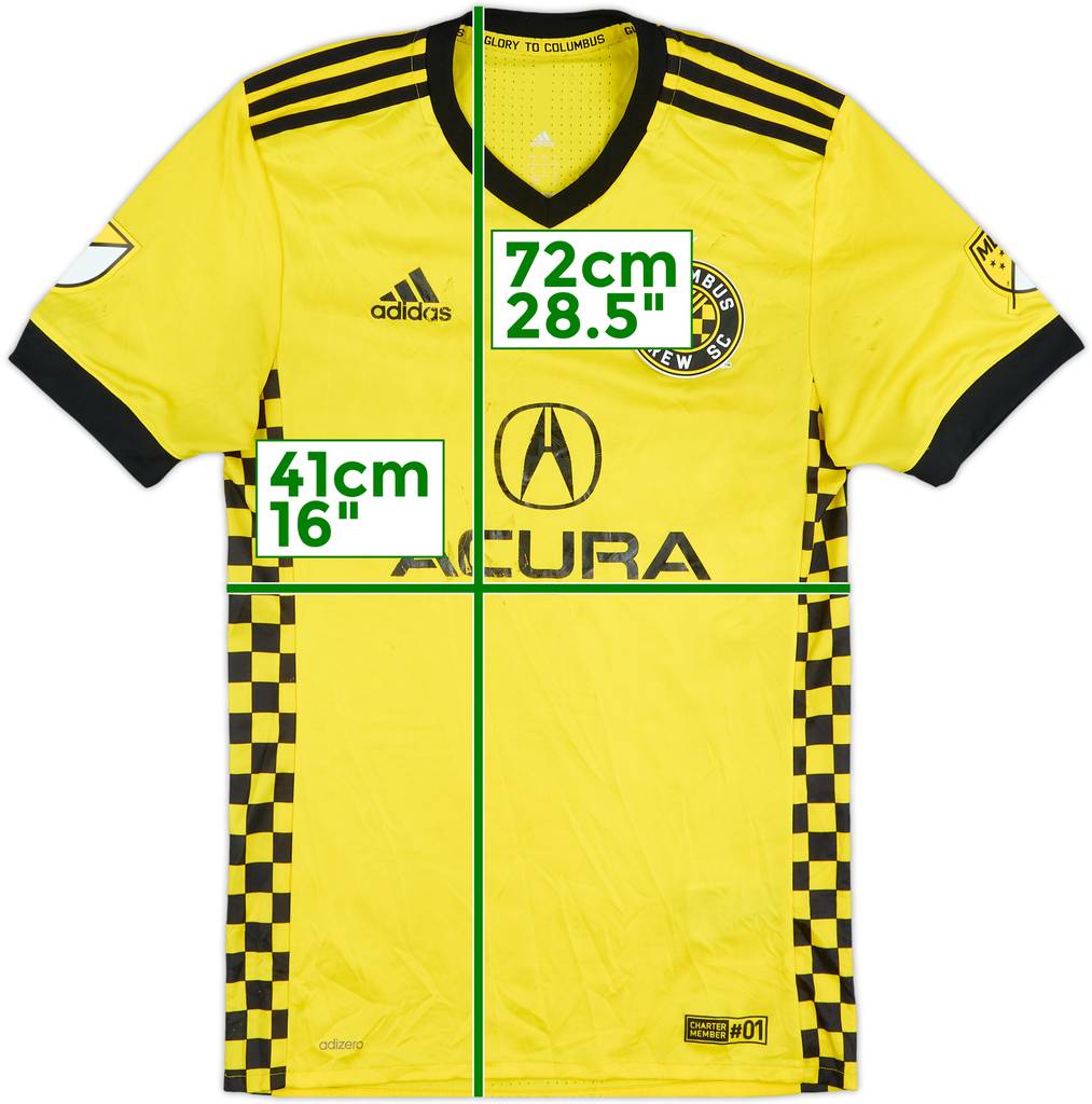 2017 Columbus Crew Authentic Home Shirt - 4/10 - (S)