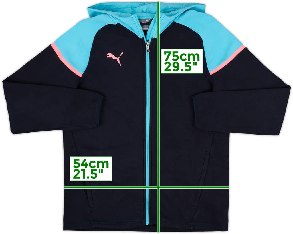 2023-24 Manchester City Puma Hooded Track Jacket - 8/10 - (M)
