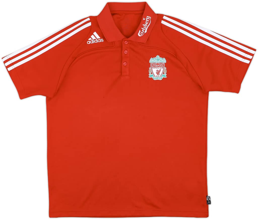 2008-09 Liverpool adidas Polo Shirt - 8/10 - (L)