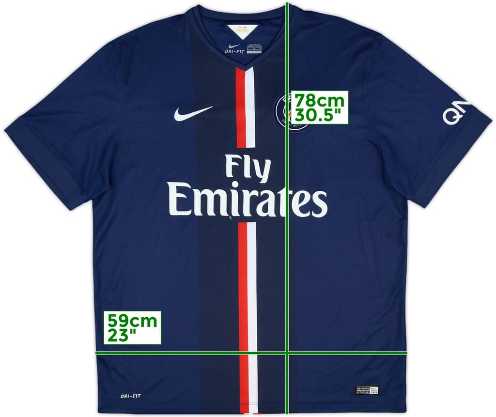 2014-15 Paris Saint-Germain Home Shirt - 5/10 - (XL)