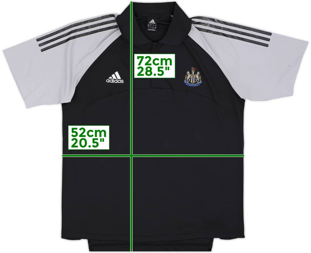 2002-03 Newcastle adidas 1/4 Zip Polo Shirt - 6/10 - (L/XL)