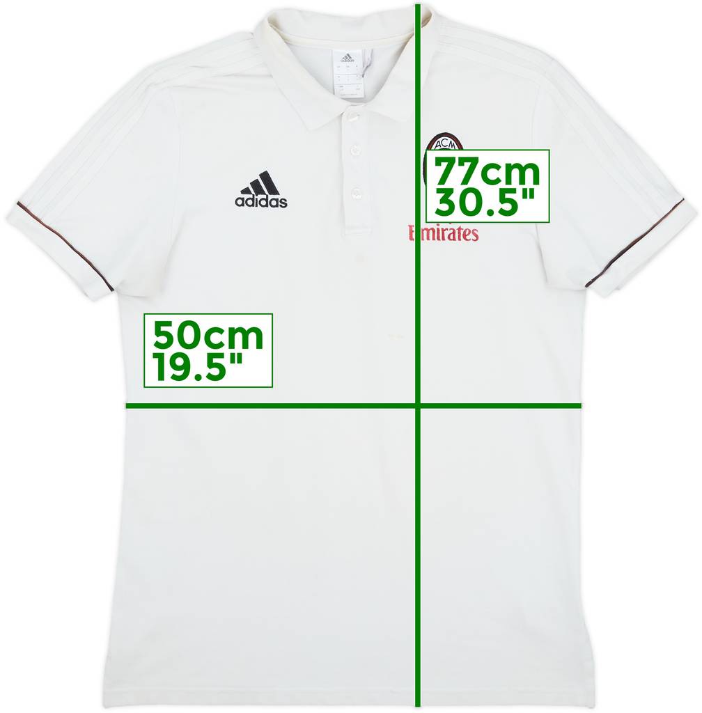 2017-18 AC Milan adidas Polo Shirt - 7/10 - (L)
