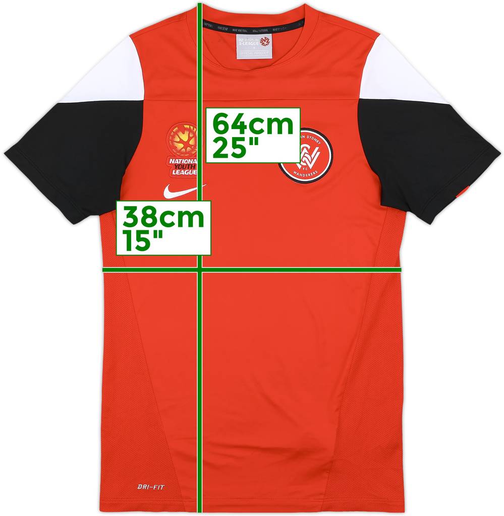 2013-14 Western Sydney Wanderers 'Youth League' Nike Training Shirt - 8/10 - (S)