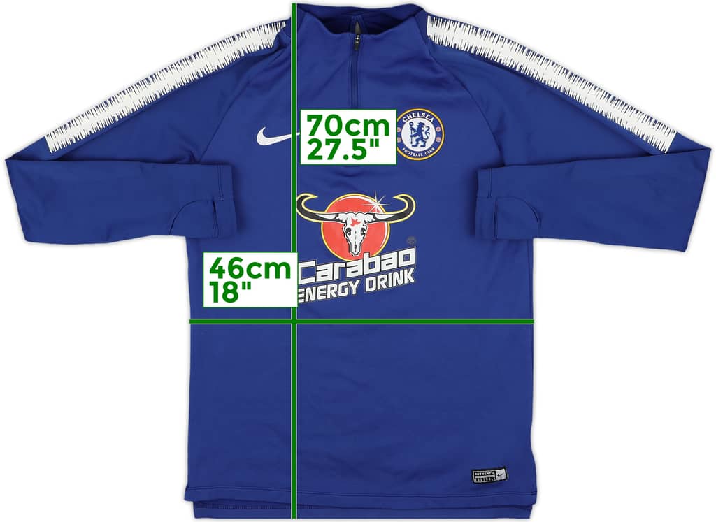 2018-19 Chelsea Nike 1/4 Zip Drill Top - 7/10 - (S)