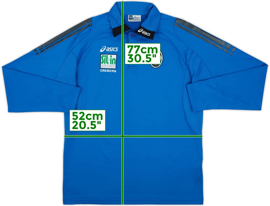 2006-07 Atalanta Asics Polo L/S Shirt - 8/10 - (M)