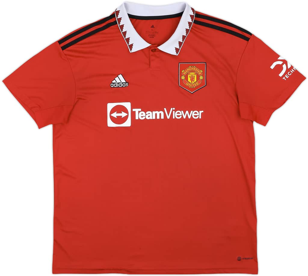 2022-23 Manchester United Home Shirt - 5/10 - (XL)