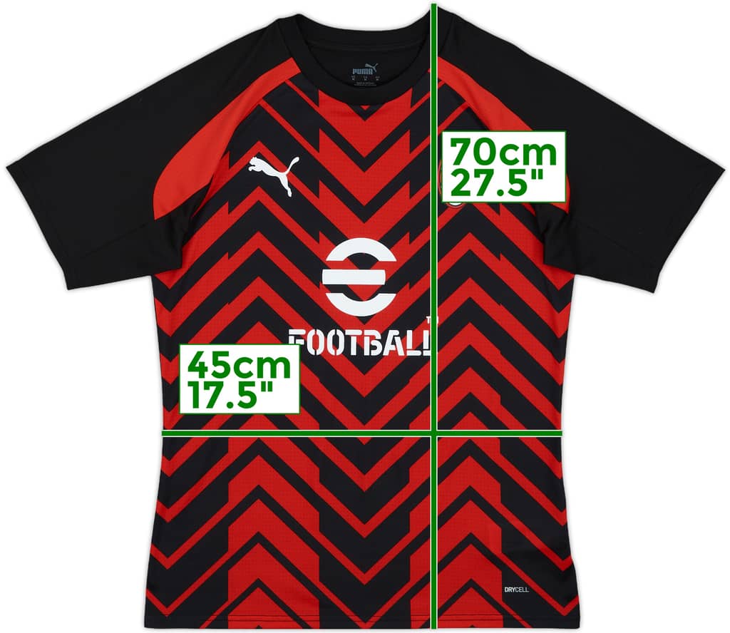 2023-24 AC Milan Puma Training Shirt - 9/10 - (M)