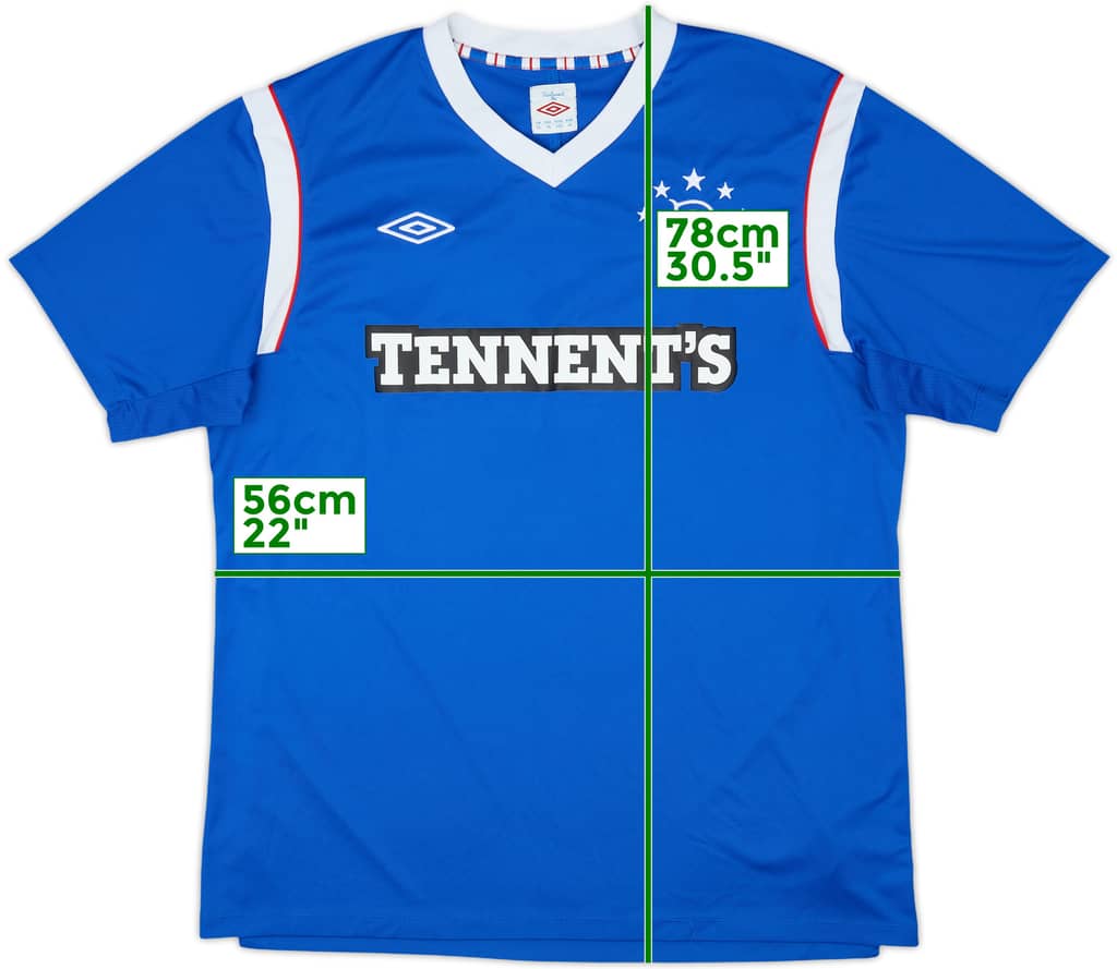 2011-12 Rangers Home Shirt - 9/10 - (XL)