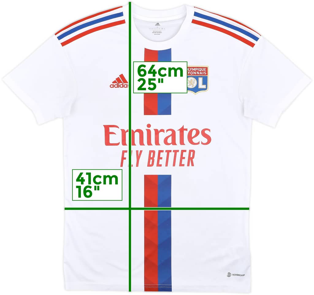 2022-23 Lyon Home Shirt - 7/10 - (S)