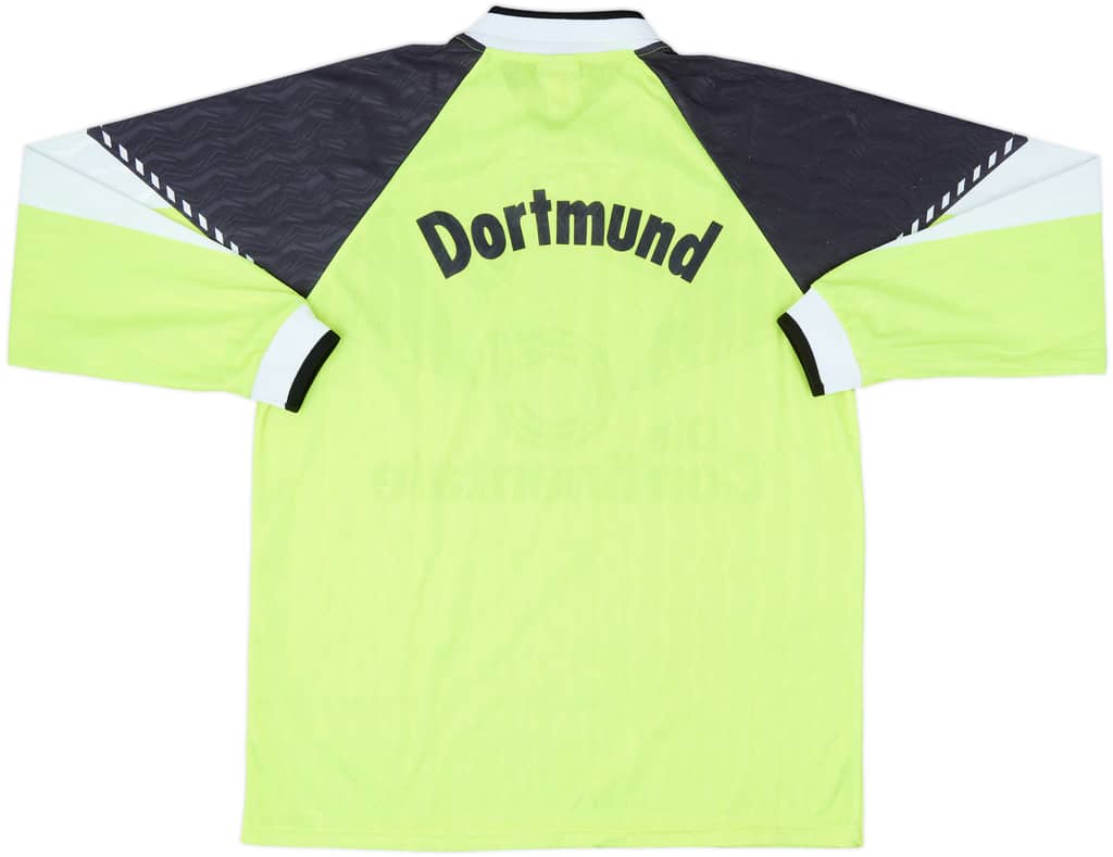 1990-91 Borussia Dortmund Home L/S Shirt - 8/10 - (L)