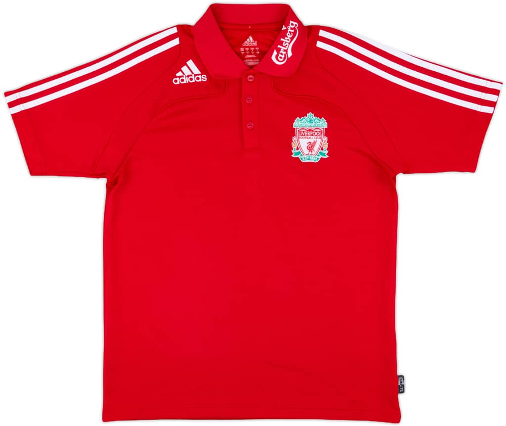 2008-09 Liverpool adidas Polo Shirt - 9/10 - (M)
